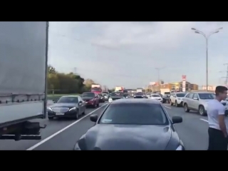 they blocked the moscow ring road to shoot a video