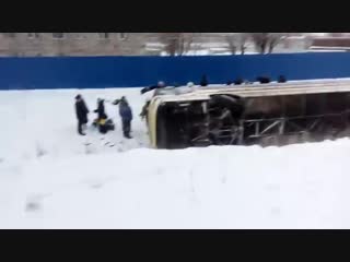 accident with a passenger bus in navashino